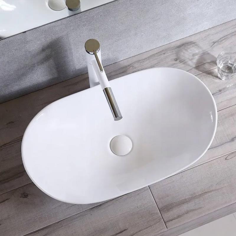 SlimThin Ellipse Aufsatzbecken 61 x 35 x 15 cm