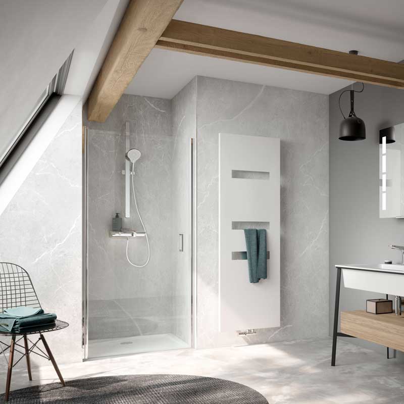 HSK Exklusiv 2.0 Drehtür in Nische 83 cm