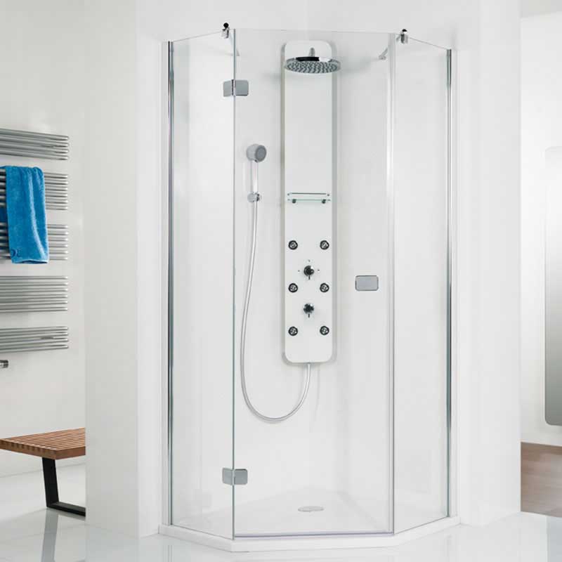 HSK Premium Softcube Fünfeck Duschkabine