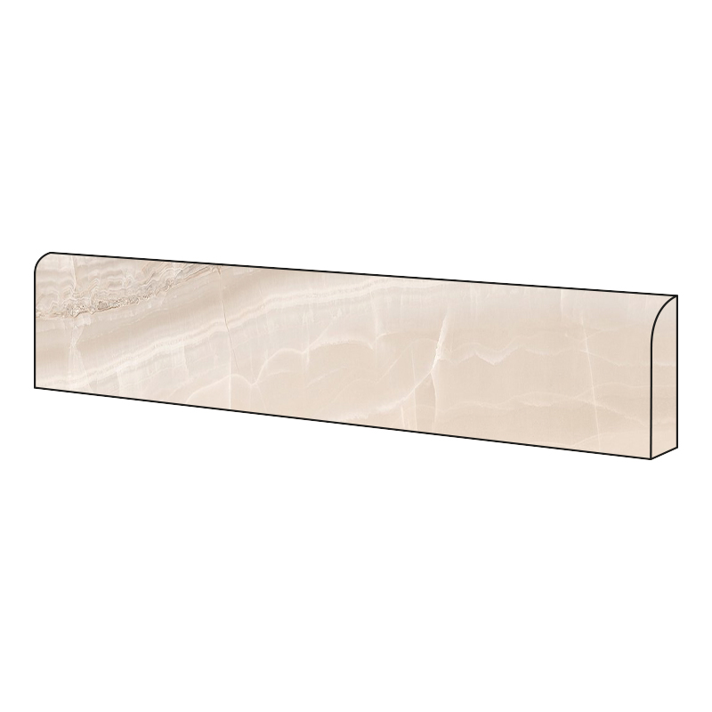 Onyx Optik Sockel Venus Amber Veined 7 x 60 cm