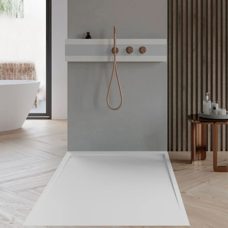 Hidrobox Line X Duschfläche 80 cm x 180 cm Bianco