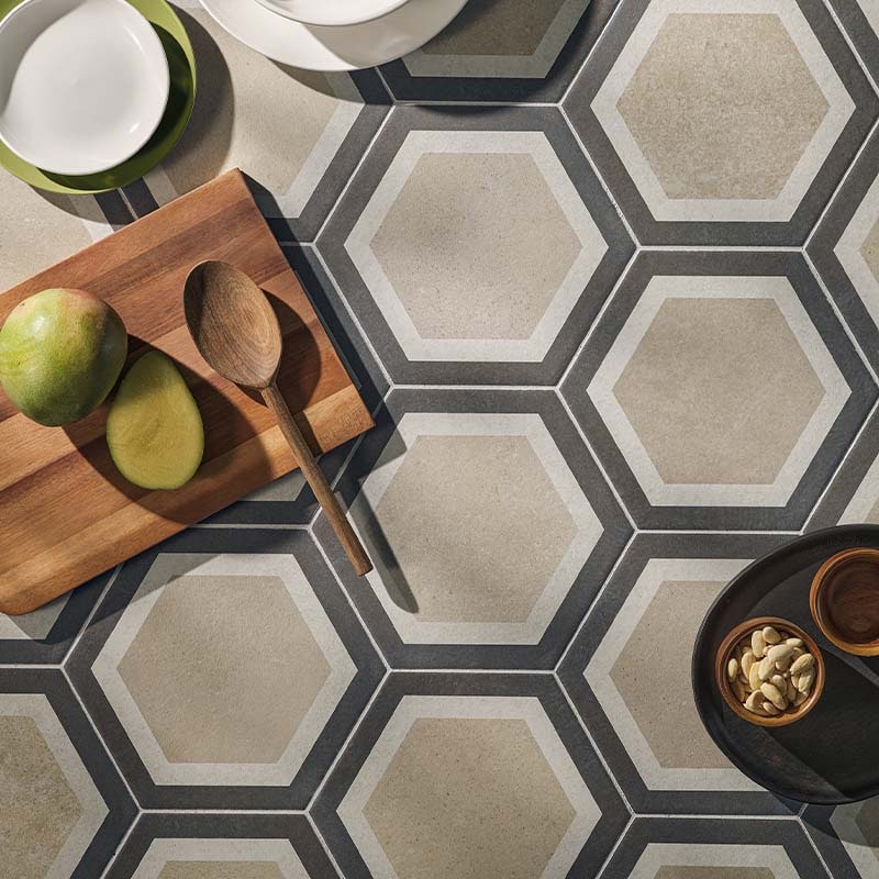 Sechseck Fliese CIR Italica Terra Moderna Mista 24 x 27,7 cm