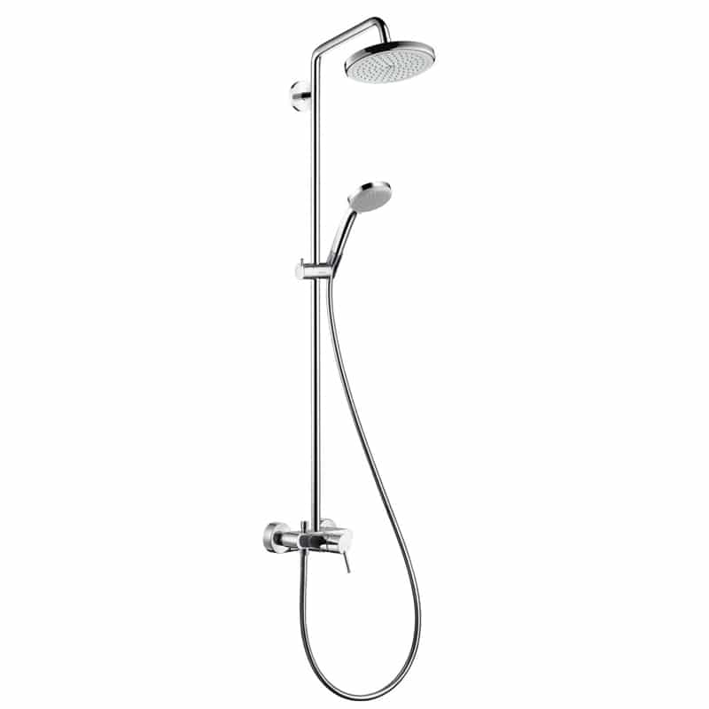 Hansgrohe Croma 220 Air1jet Showerpipe, mit Einhebelmischer