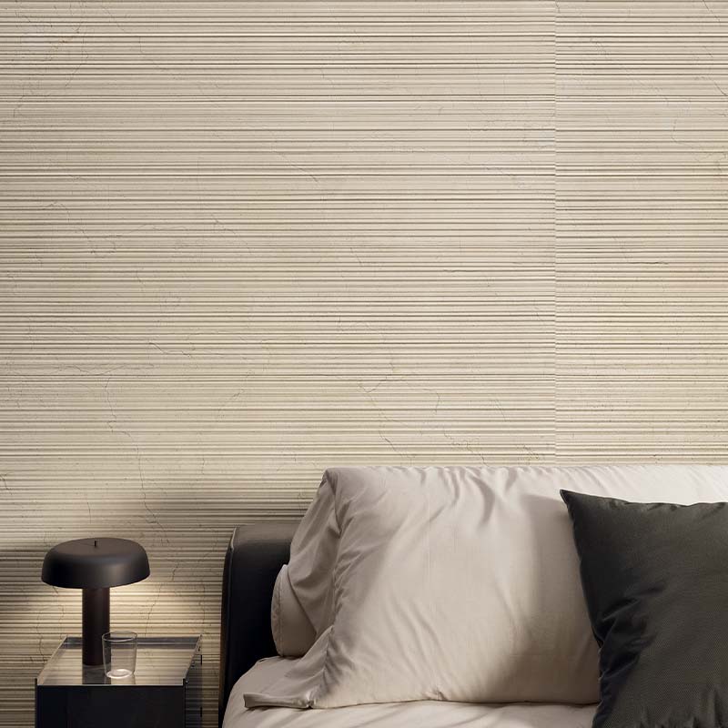 Kalkstein Optik Dekor Calcis Avorio Stripe 60 x 120 cm