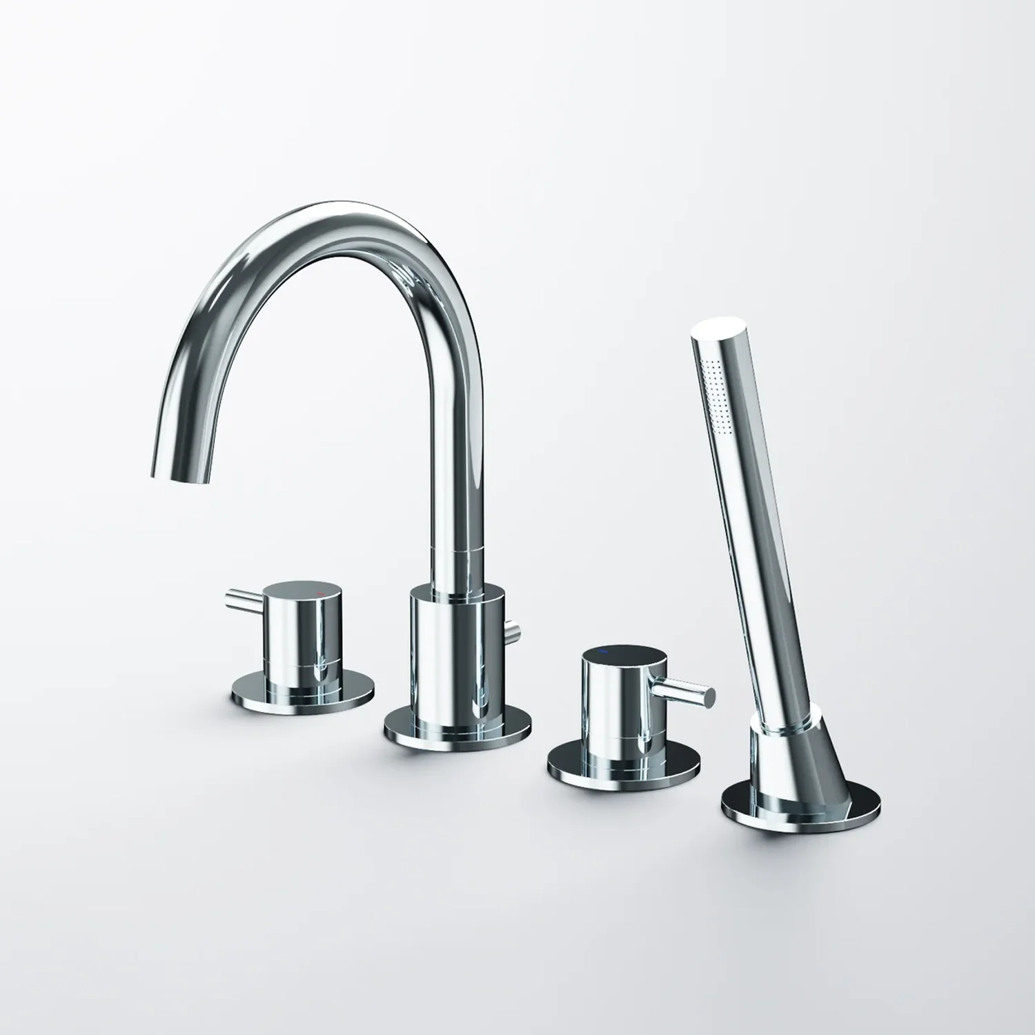 Steinberg Serie 100 4-Loch-Wannenrand Armatur