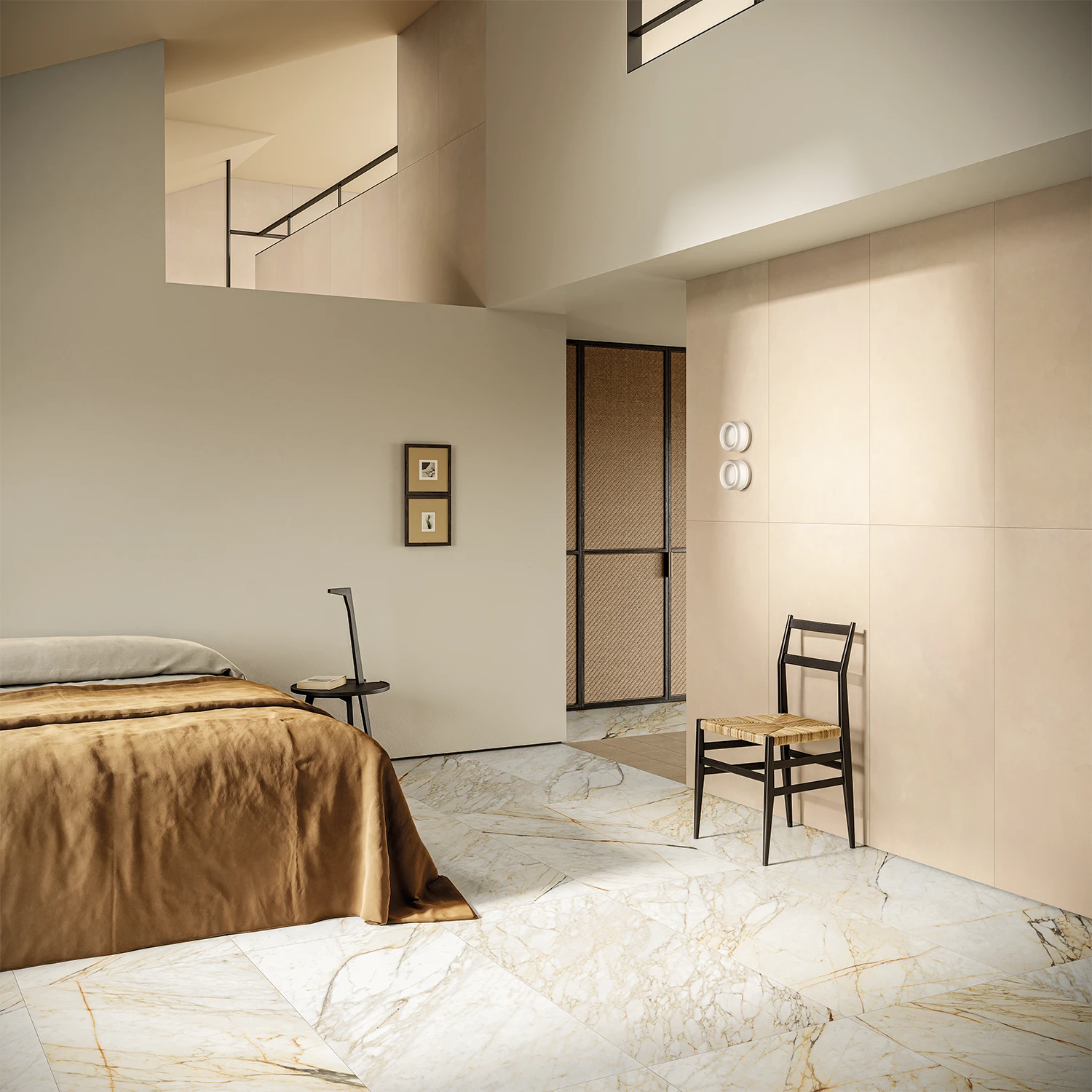 Marmoroptik Fliese Calacatta Dorato 60 x 120 cm