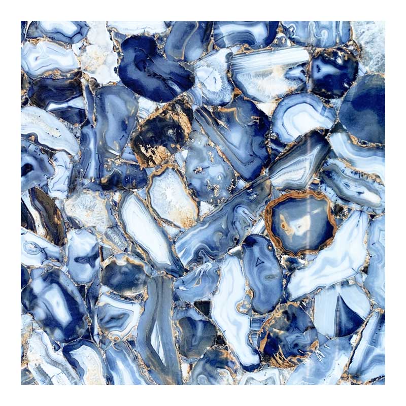 Stony Azul Blue 60 x 60 cm Feinsteinzeug Poliert