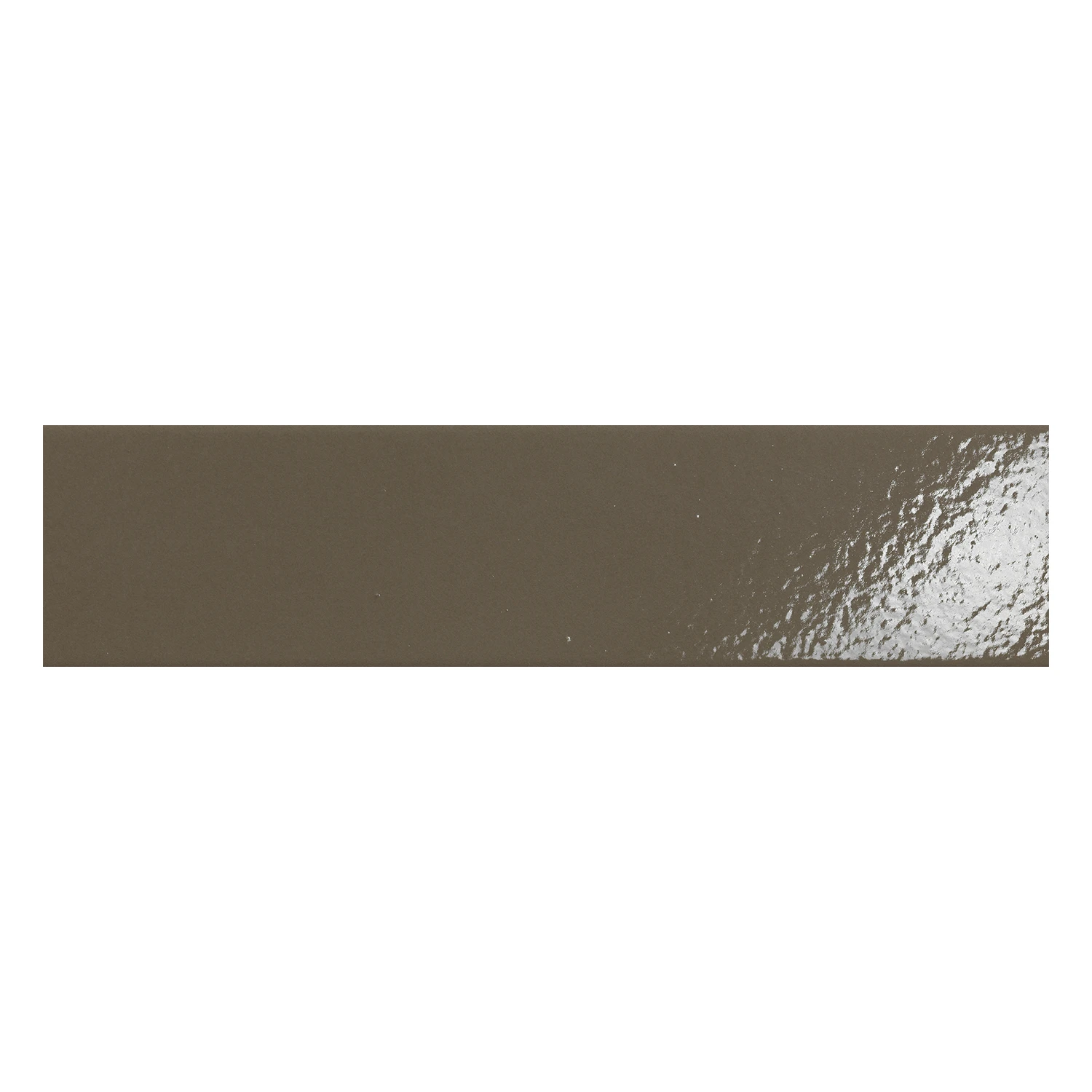 Fliese CIR Forever Color High Gloss Brown 6 x 25 cm Muster