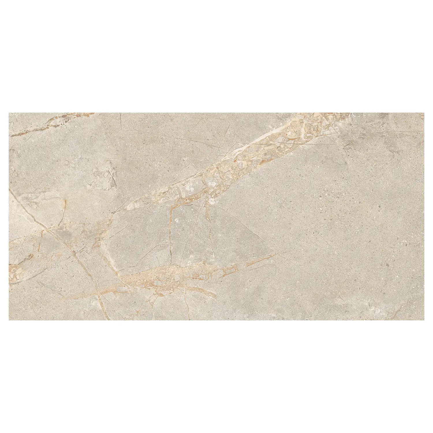 Steinoptik Terrassenplatte Crust Beige 60 x 120 cm