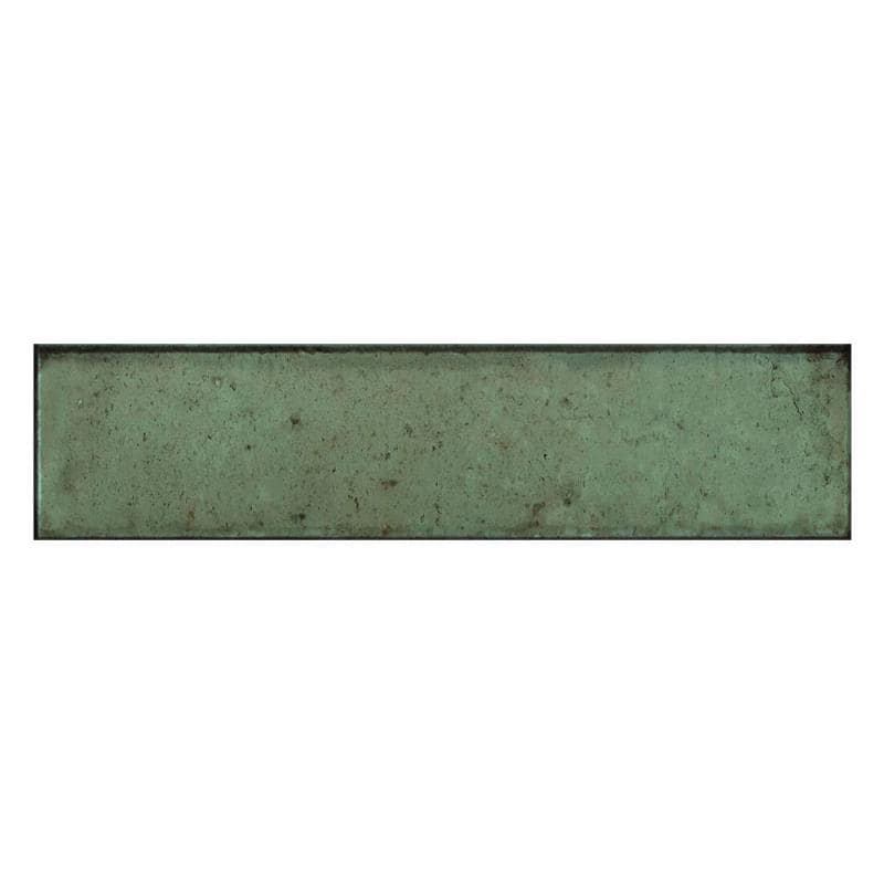 Wandfliese Vintage Brick Feel Green 6 x 25 cm