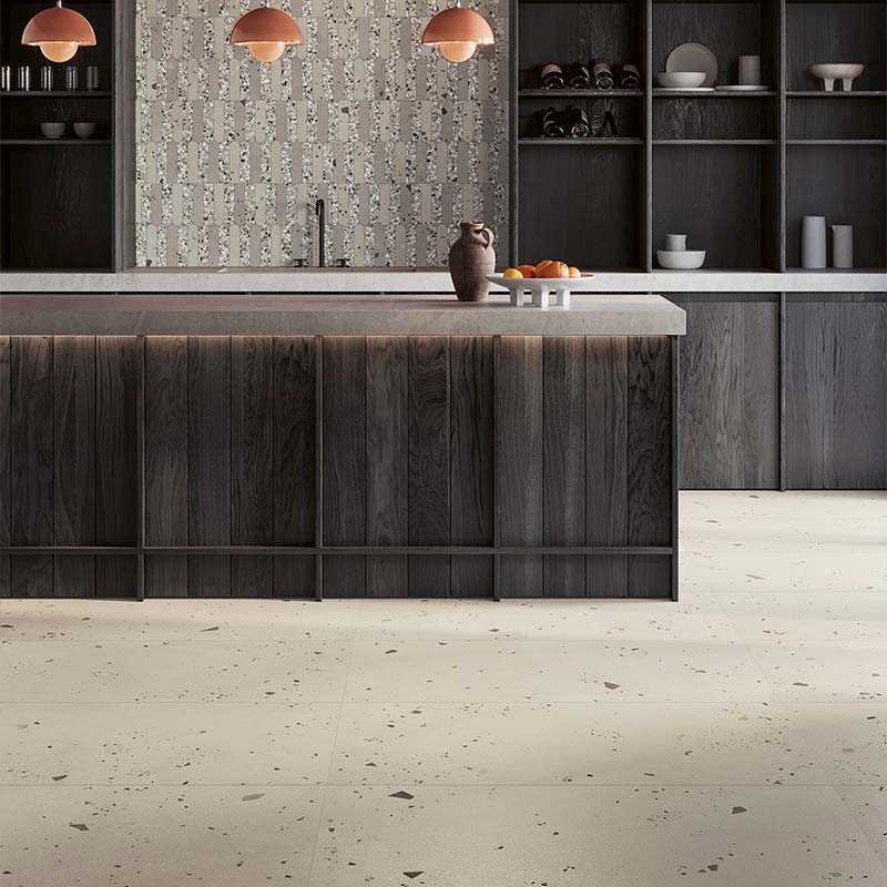 Terrazzo Beton Fliese Kado Sand Cement 60 x 120 cm
