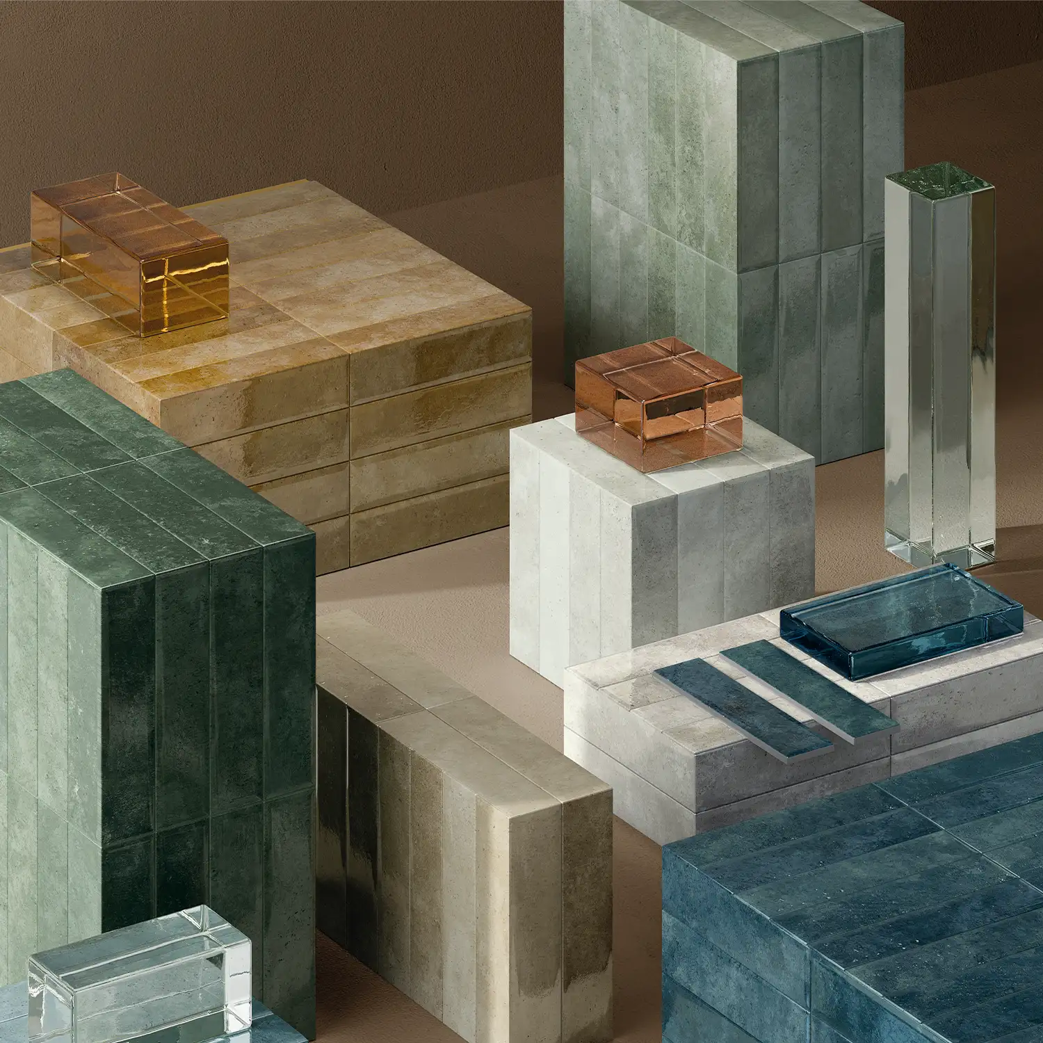 Brick Wandfliese Golden Hour Bellini 4,8 x 20 cm