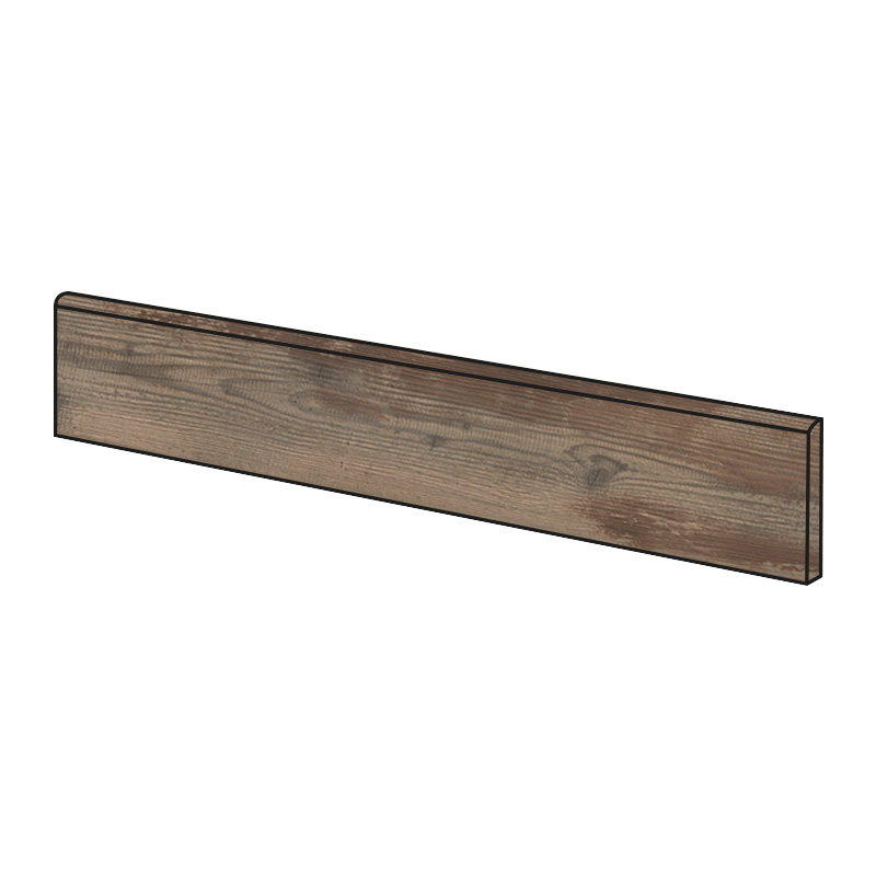Holzoptik Sockel Painted Wood Brown 9,8 x 120 cm