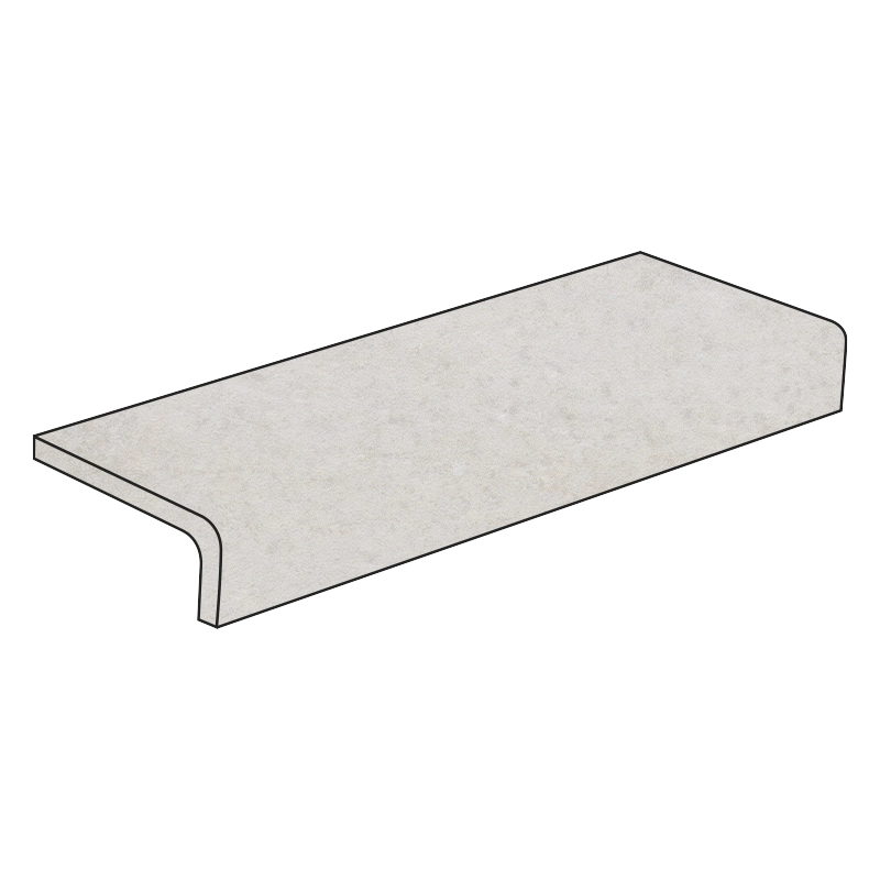 Cotto-Optik Winkel Stufe Italica Terra Salina 10 x 40 x 4 cm