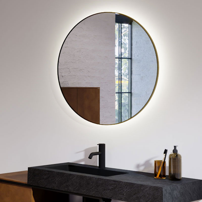 Riho Shield Spiegel Rund mit Beleuchtung 80 cm