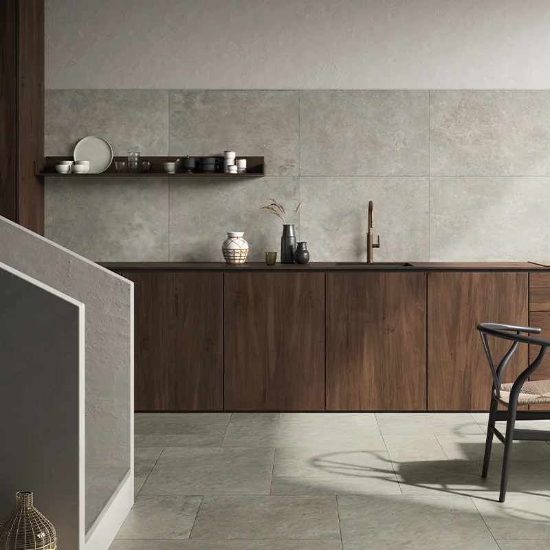 Steinoptik Fliese Cercom Stone Vision Ash 60 x 90 cm