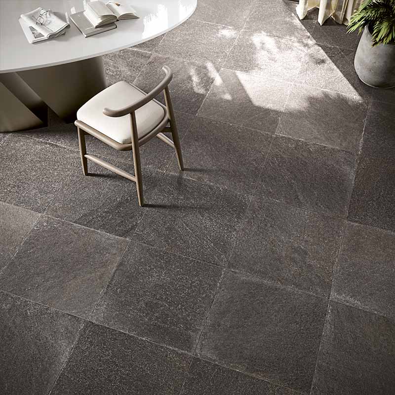 Steinoptik Bodenfliese Quarzite Piombo 60 x 60 cm