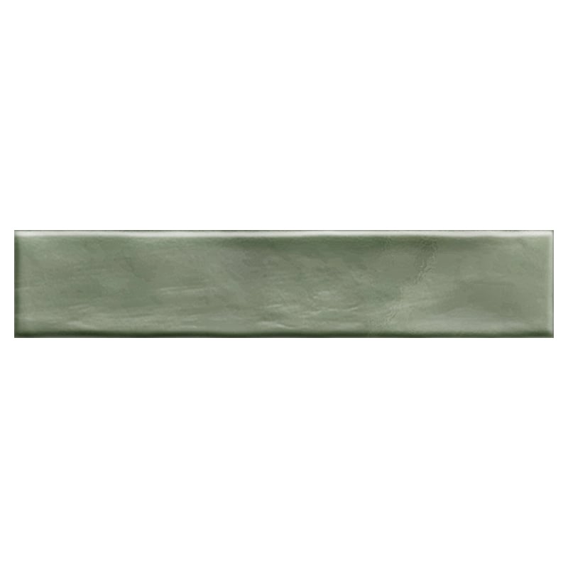 Brick Wandfliese Lula Green Brillo 5 x 25 cm