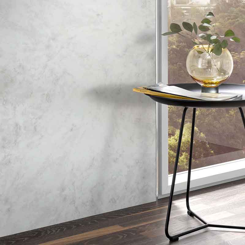 HSK RenoDeco Duschrückwand Marmor, Weiß-Grau
