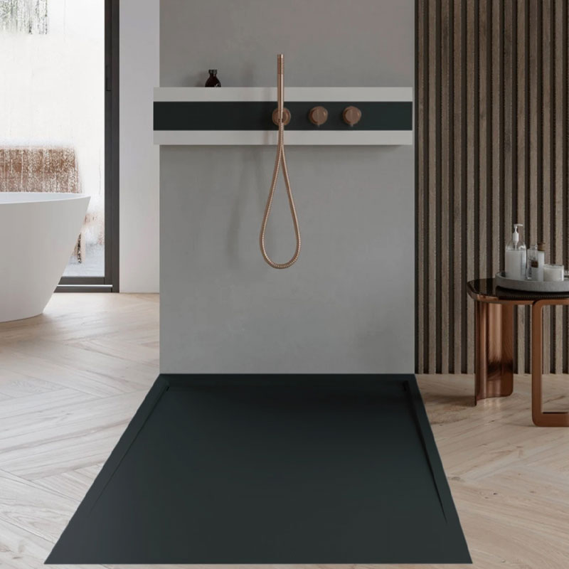 Hidrobox Line X Duschfläche 75 cm x 160 cm Graphite