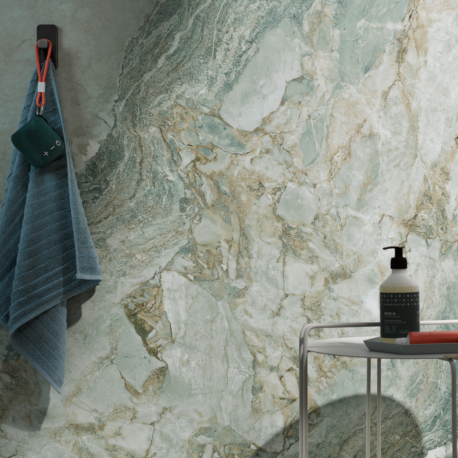 HSK RenoDeco Duschrückwand Marmor, Onyx-Grün