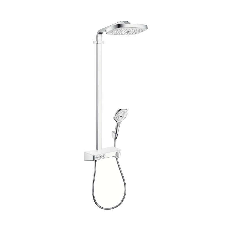 Hansgrohe Raindance Select E300 ShowerTablet Showerpipe weiß
