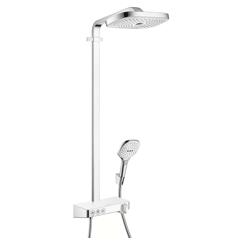 Hansgrohe Raindance Select E300 ShowerTablet Showerpipe weiß