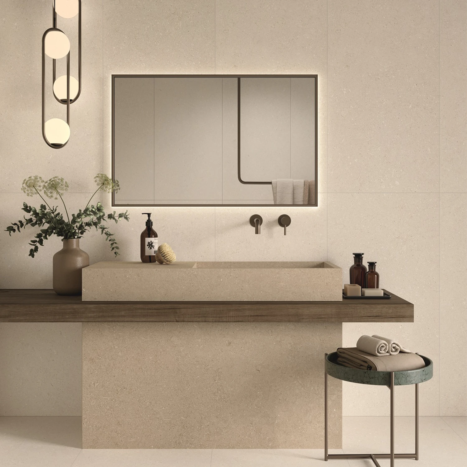 Steinoptik Fliese Sedimenti White Selected 60 x 120 cm