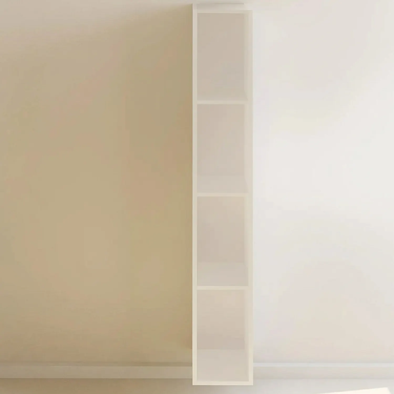 Riho Spring-Up Hochschrank Regal offen Weiß Matt