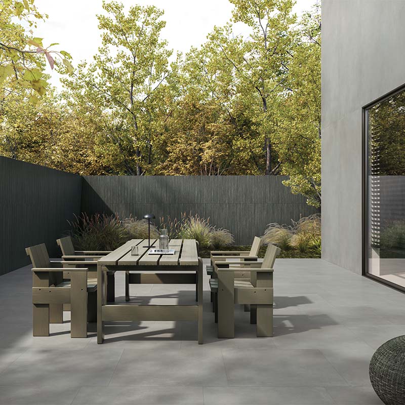 Betonoptik Terrassenplatte I Cementi Grey 80 x 80 cm