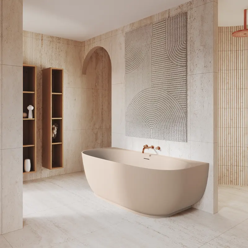 Riho Phatos B2W Badewanne 170 x 80 cm Pebble Grey