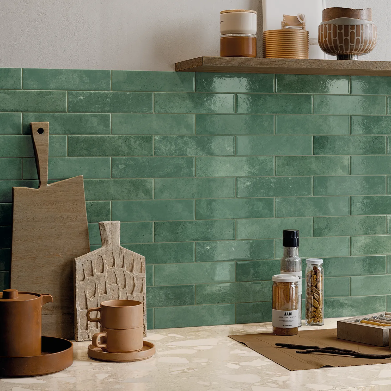 Brick Wandfliese Golden Hour Caipirinha 4,8 x 20 cm