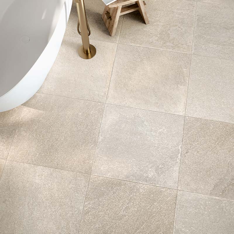 Steinoptik Bodenfliese Quarzite Bianco 60 x 60 cm