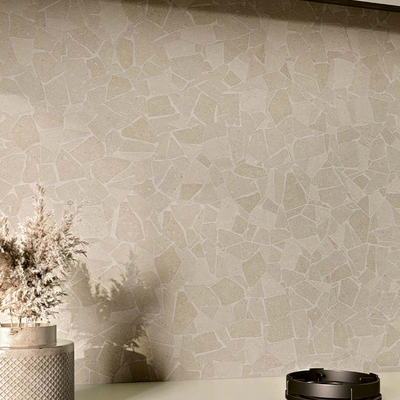 Betonoptik Bodenfliese Terracruda Argilla Ciottolo 80 x 80 cm
