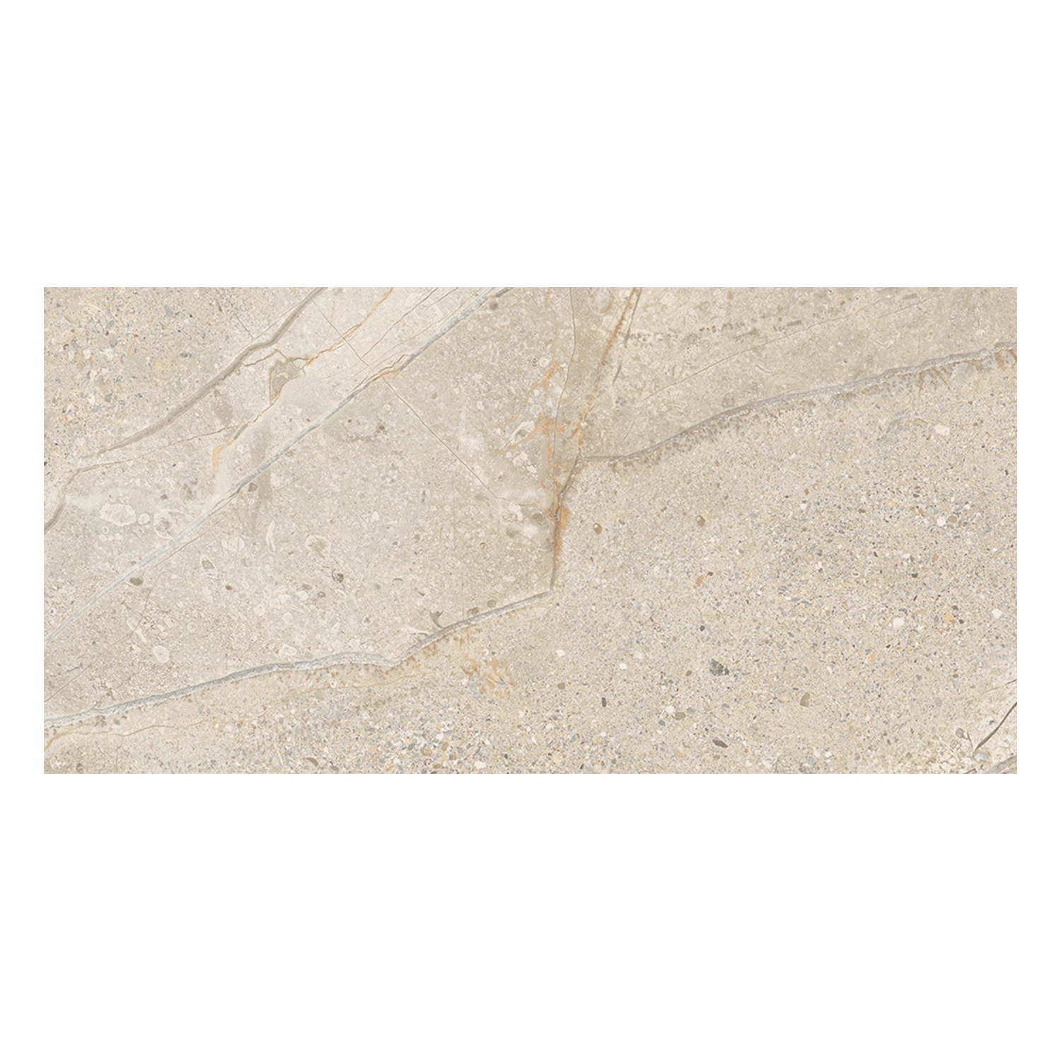 Steinoptik Fliese Crust Beige 30 x 60 cm Musterfliese