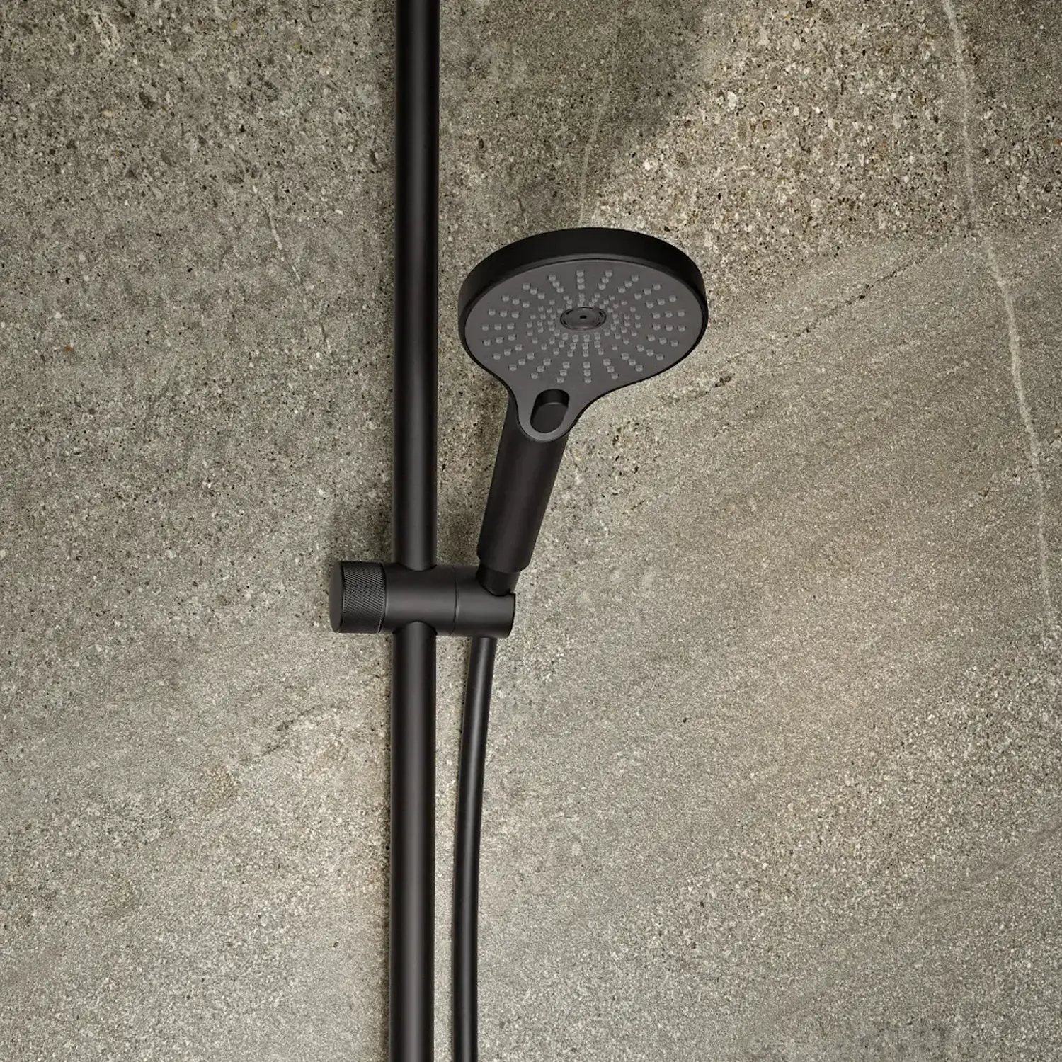 HSK AquaXPro Rund Design Handbrause Schwarz Matt
