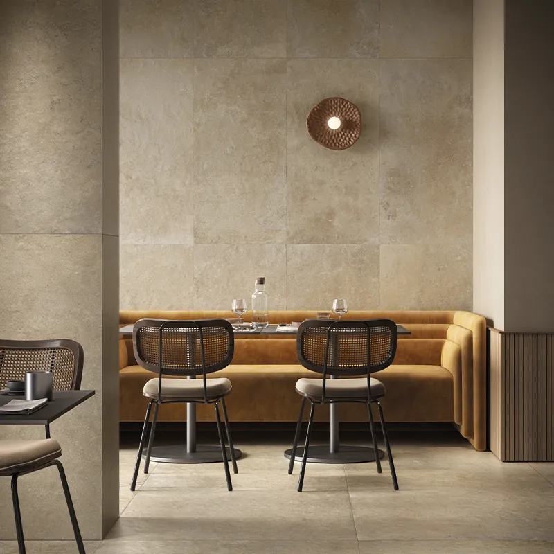 Steinoptik Fliese Cercom Stone Vision Golden 60 x 120 cm