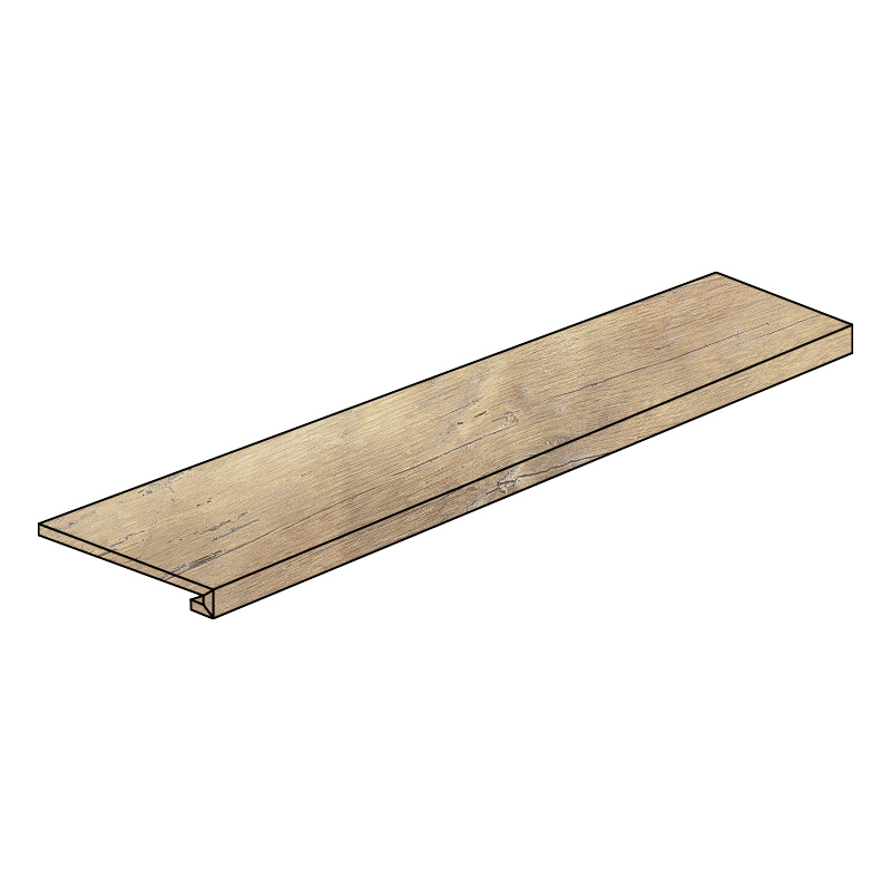 Holzoptik edimaxastor Stufenplatte W3 Patinbeige 30 x 120 cm