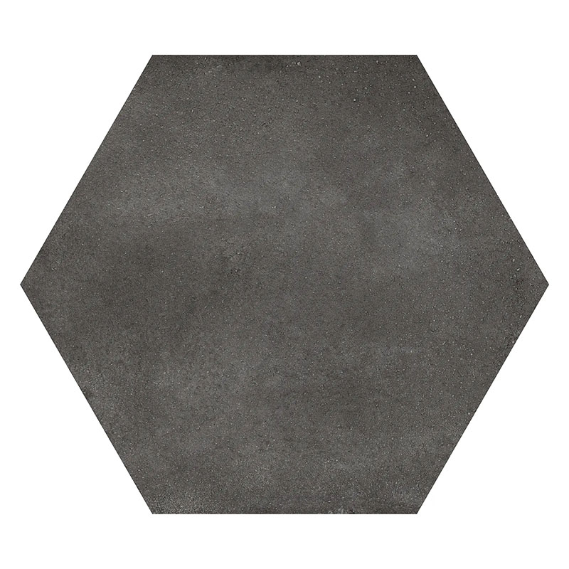 Sechseck Fliese Hexagon Dark 22 x 25 cm