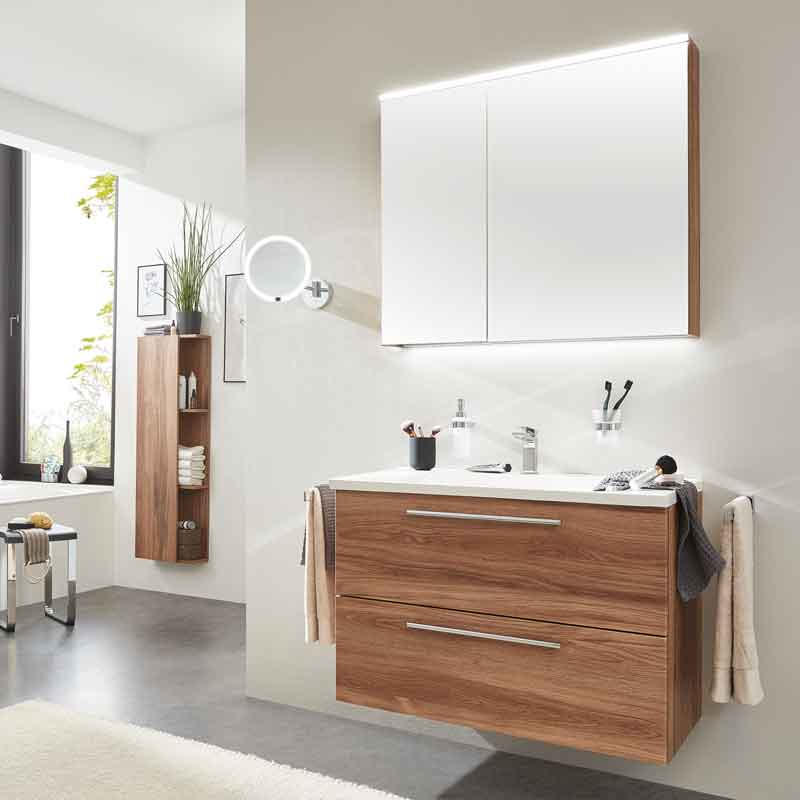 Laguna Feo Möbelset Stone Plus Waschtisch Spiegelschrank