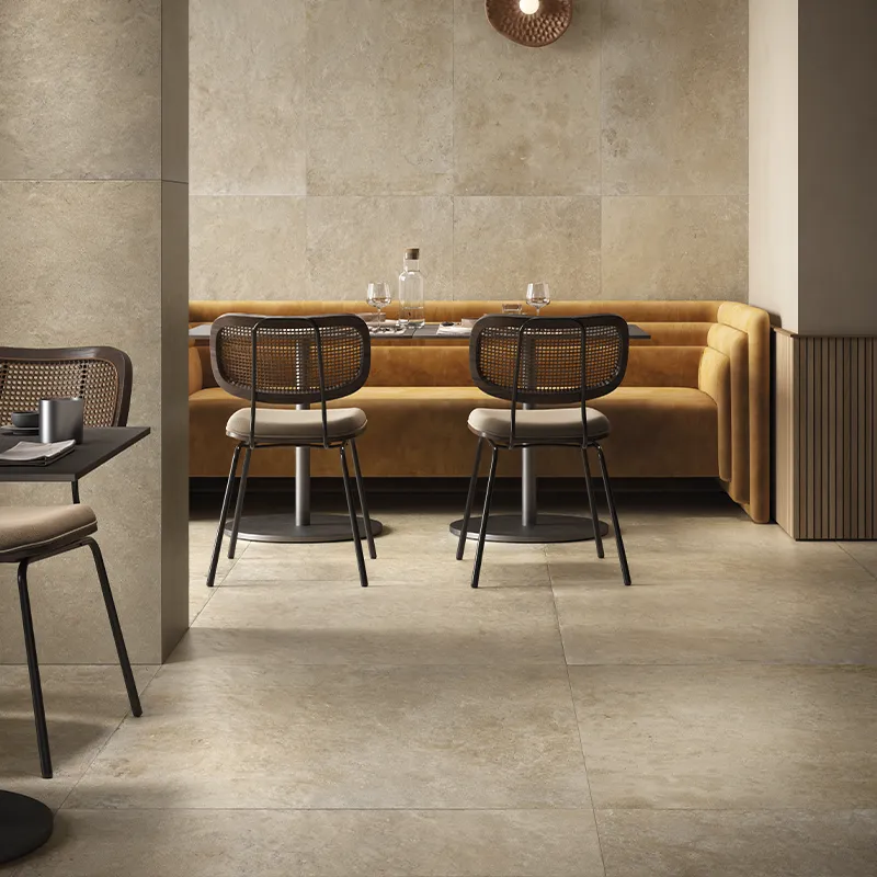 Steinoptik Fliese Cercom Stone Vision Golden 100 x 100 cm