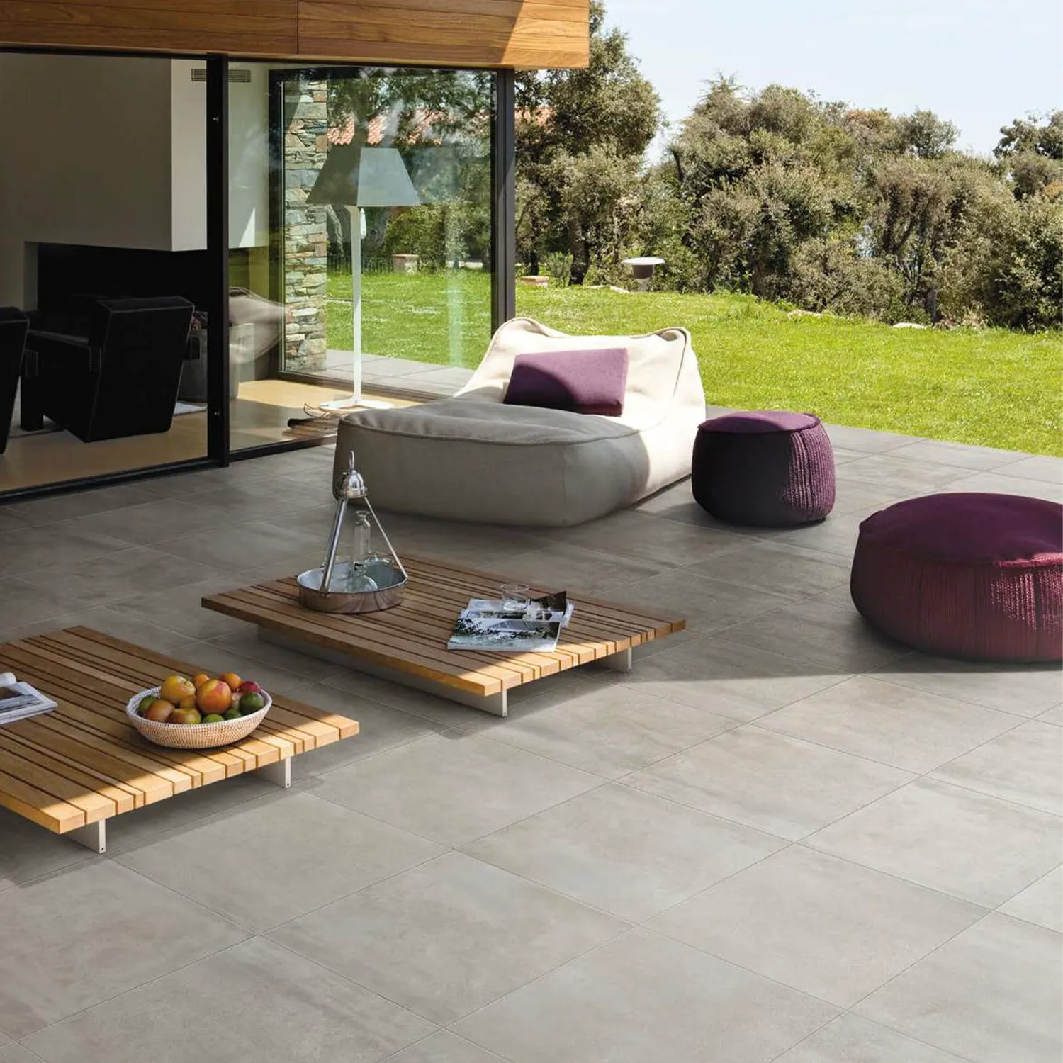 Betonoptik Terrassenplatte Prowalk Pearl 60 x 60 cm