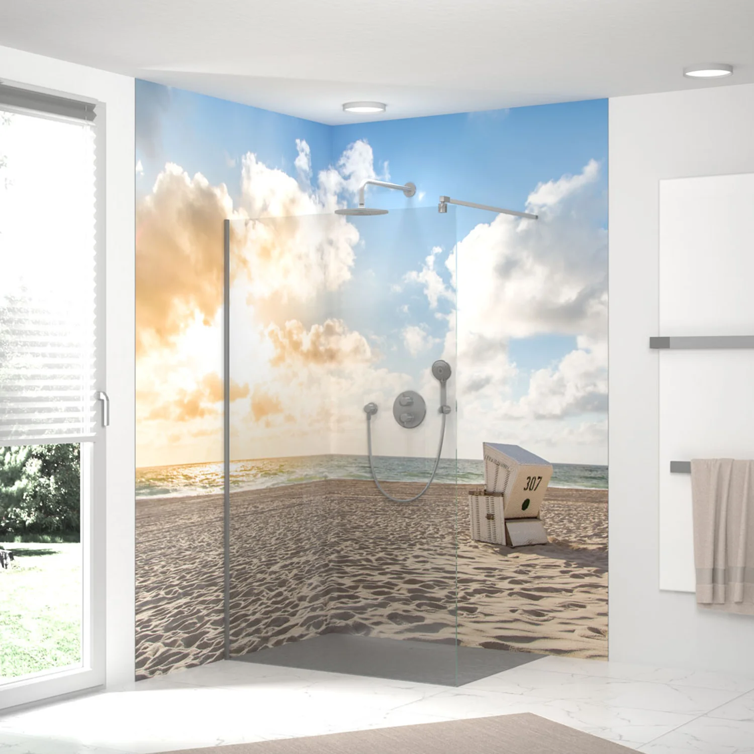 HSK RenoDeco Fotodruck Designplatte Seidenmatt 100 x 255 cm