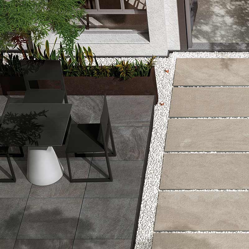 10,88 qm Lea Nextone Next Dark Terrassenplatte 60 x 60 cm