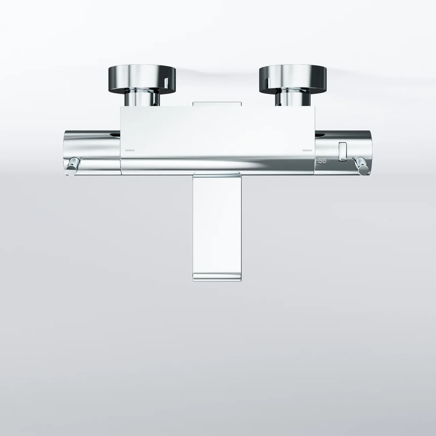Steinberg Serie 100 Wanne/Brause-Aufputzthermostat 1/2" mit schwenkbarem Auslauf