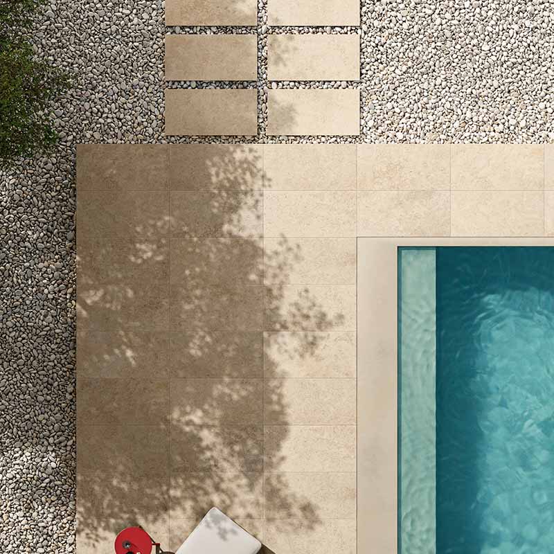 Terrassenplatte In Falda Marmo Primavera 60 x 120 cm