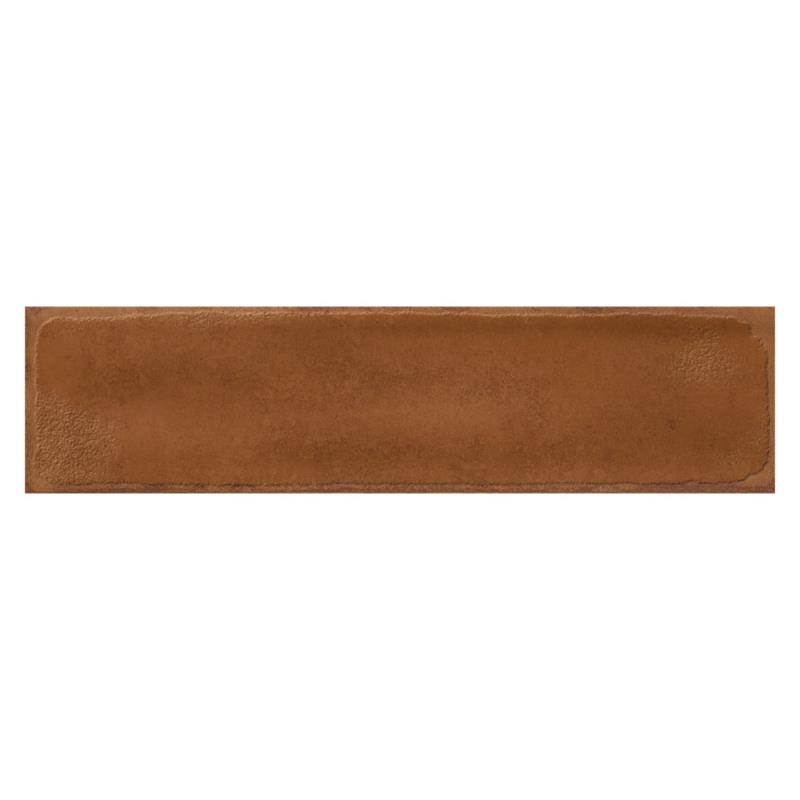 Landhaus Retro Wandfliese Brick Terracotta Glossy 7,2 x 29 cm