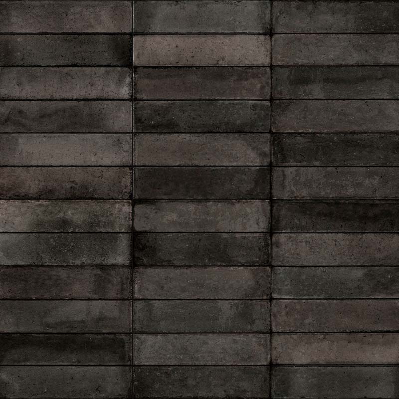 Wandfliese Vintage Brick Feel Anthracite 6 x 25 cm