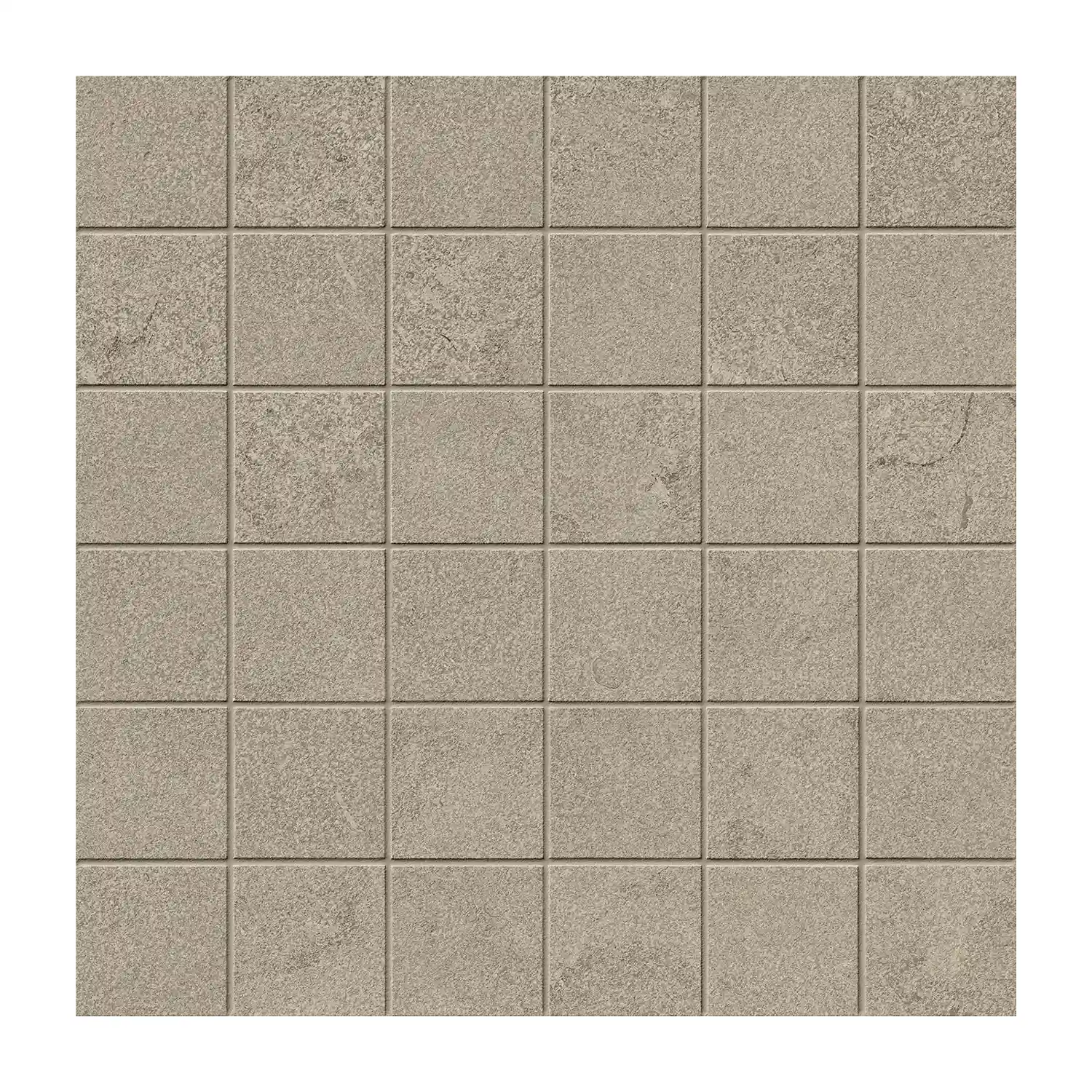 Steinoptik Mosaikfliesen Portland Greige 5 x 5 cm