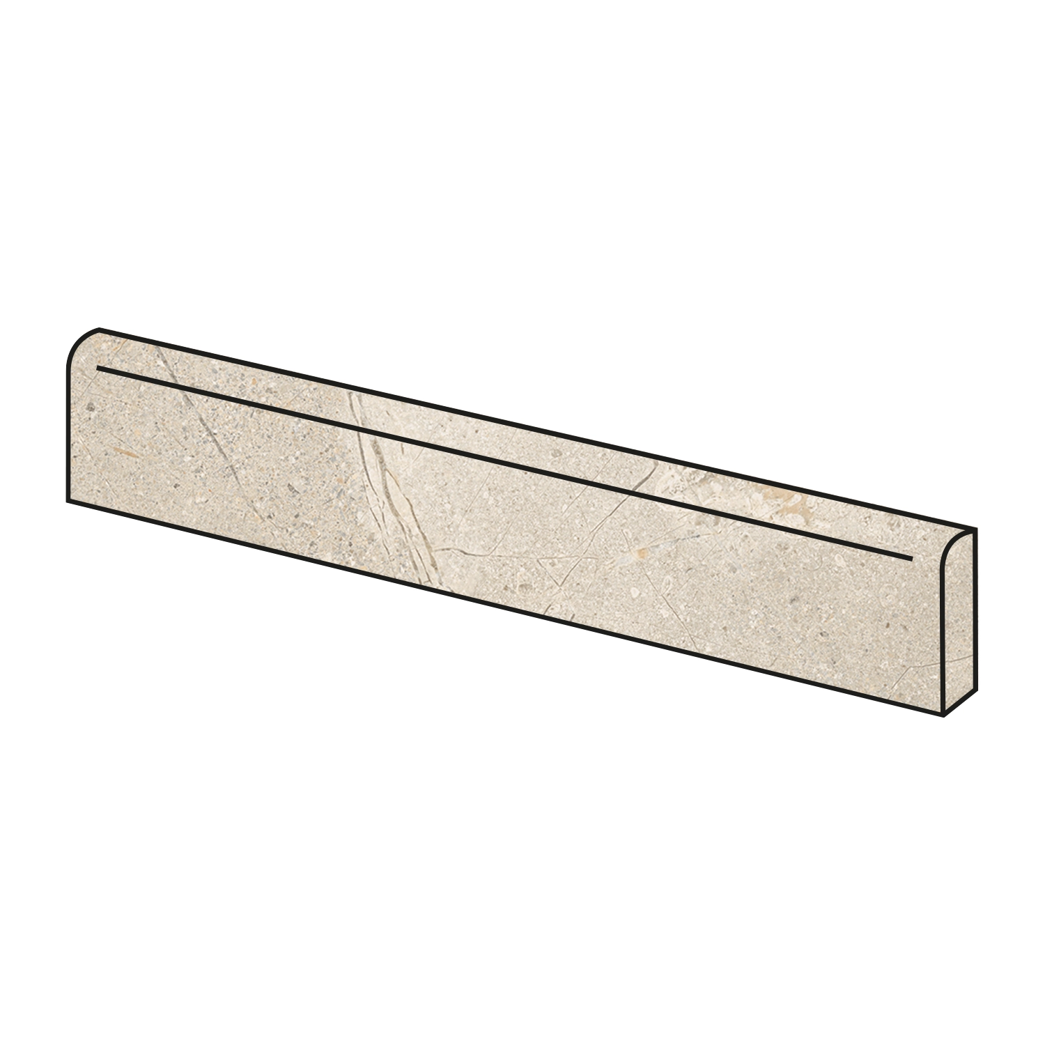 Steinoptik Sockel Crust Beige 7,5 x 60 cm